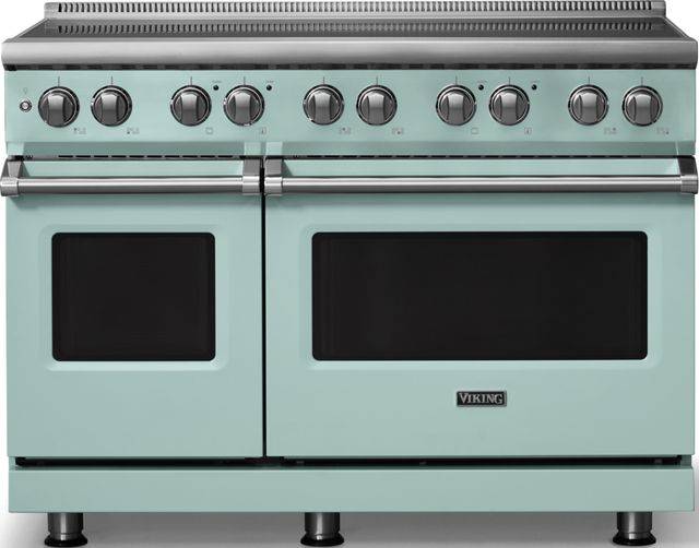 Viking® 5 Series 48" Splash Pro Style Induction Range with Polished Chrome Trim-0