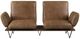 ACME Furniture Narech Nutmeg Leather Swivel Sofa-1