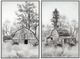 Crestview Collection Timberlands 2-Piece Gray/Light Gray Wall Art Set-0