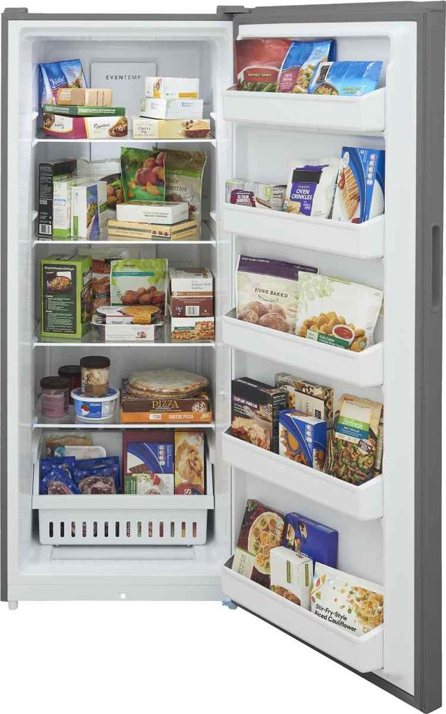 Frigidaire® 28" 16 Cu. Ft. Fingerprint-Resistant Stainless Steel Garage Ready Upright Freezer-4
