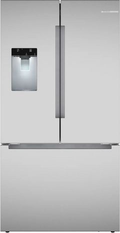 Bosch® 100 Series 36 in. 21.6 Cu. Ft. Anti-Fingerprint Stainless Steel French Door Refrigerator