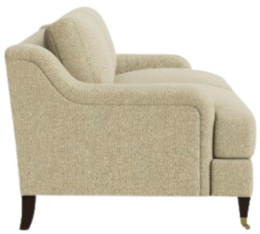 Bassett® Furniture Customizable Stockten English Arm 2- Seater Sofa with Casters-2