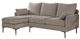 Mazin Furniture Mercury 2-Piece Taupe Reversible Chaise Sofa Sectional-1