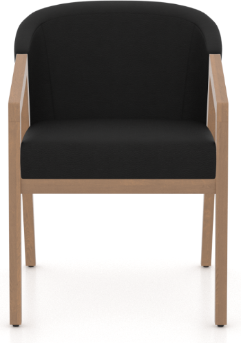 Canadel Modern Black/Pecan Washed Arm Chair-1