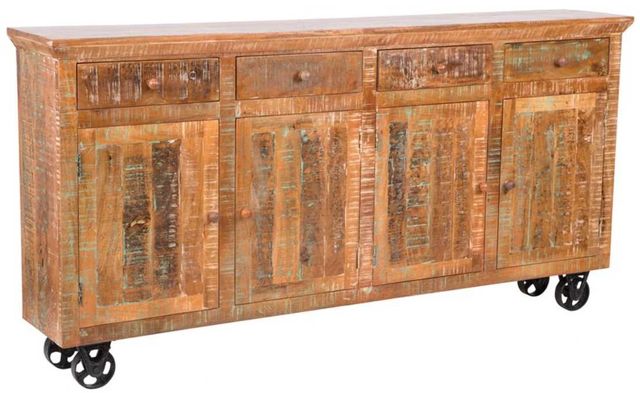YHD Beige Mobile Storage Console-0