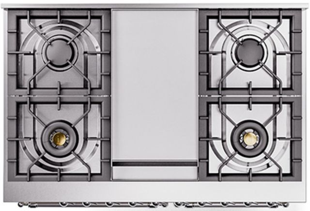 Ilve® Nostalgie II Series 40" Graphite Matte Pro Style Dual Fuel Range-2