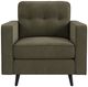 Intercon Mable Loden Green Velvet Chair-0