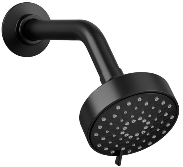KOHLER® Awaken® G90 Matte Black 1.75 GPM 3-Function Showerhead-0