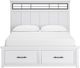 Benchcraft® Ashbryn White King Storage Panel Bed-1
