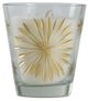 A & B Home Gold/White Starburst Pattern Soy Wax Candle-2