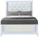 Global Furniture USA Alina White King Panel Bed with LED-2