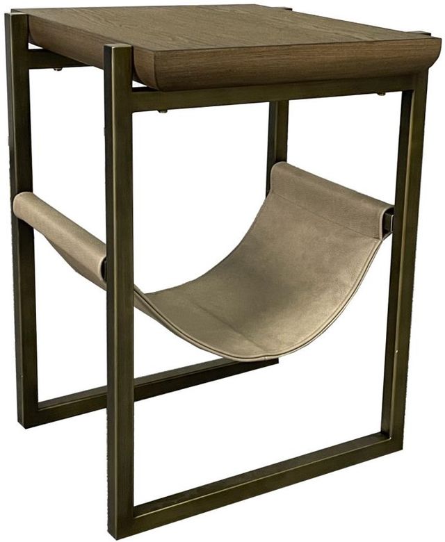 Bernards Elure Latte Sling Chairside Table-0