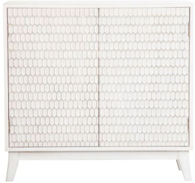 Coaster® Gambon White Rectangular 2-Door Accent Cabinet-0