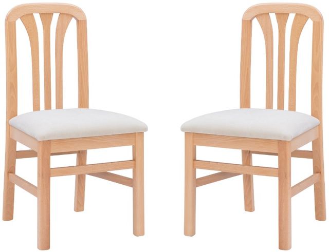 Linon Paxton 2-Piece White/Natural Dining Chair Set-0