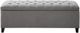 Olliix by Madison Park Grey Shandra Tufted Top Storage Bench-0