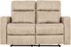 Primo™ International Gotham Bruce Taupe Faux Leather Manual Motion Loveseat-3