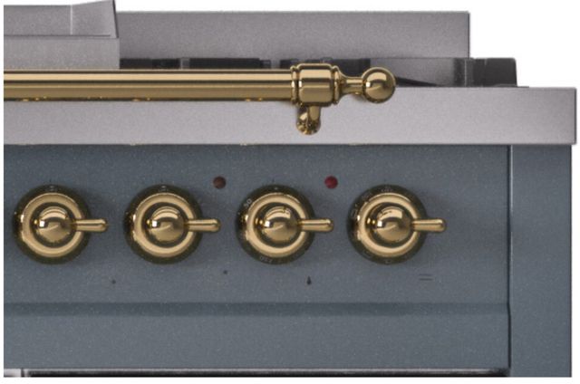 Ilve® Nostalgie 36" Brass Upper Handrail-2