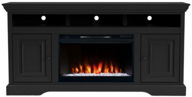 Legends Home Charleston Black 64'' Fireplace Console