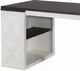 Sunny Designs™ Carriage House Charcoal Gray/Weathered Crème Desk Return-3