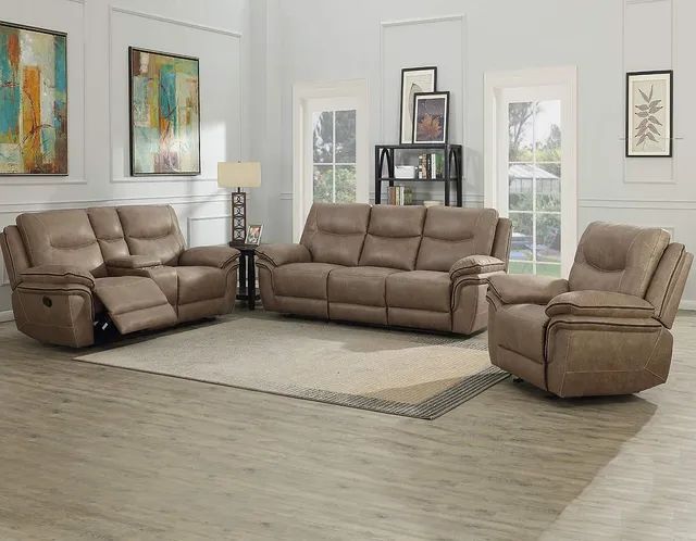 Steve Silver Co. Isabella Sand Manual Reclining Sofa-1