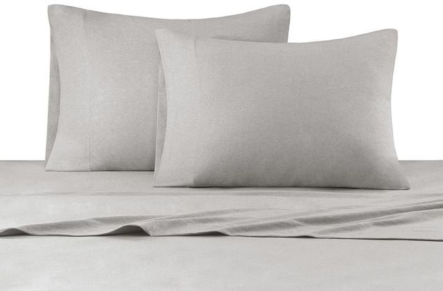 Olliix by INK+IVY Grey King Cotton Jersey Knit All Season Heathered Sheet Set-0