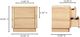 Moe's Home Collection Round Off Natural Oak Tall Nightstand-4