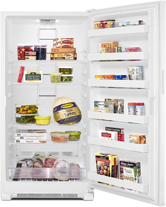 Maytag® 20 Cu. Ft. White Upright Freezer-2