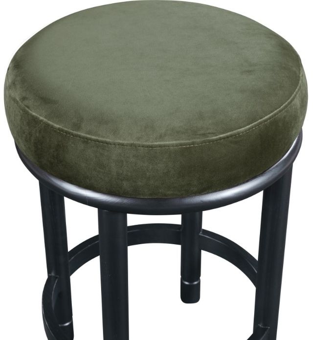 Meridian Furniture Monette Green/Black Upholstered Counter Stool-3