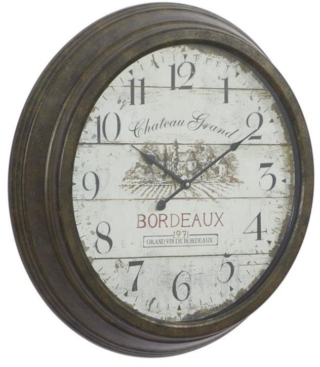 Deco Marche White Bordeaux Wall Clock-1