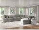 Emerald Home Analiese 5-Piece Light Gray U-Shape Right-Arm Facing Sectional and Chaise-1