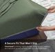 BEDGEAR® Flannel Performance® 4-Piece Forest Green King/California King Sheet Set-3