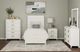 Elements International Tobias White Nightstand with USB-1