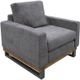 International Furniture Direct Mita Iron Gray Armchair-0