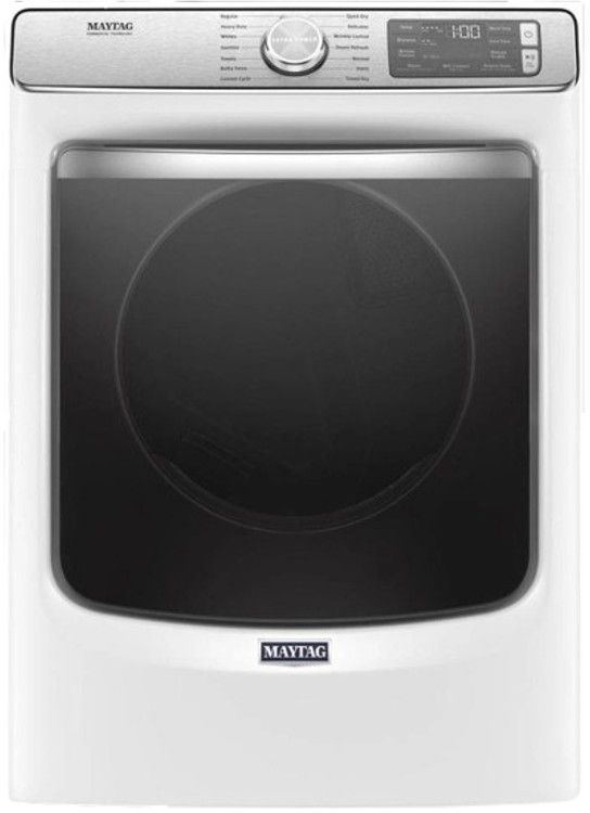 Maytag® 7.3 Cu. Ft. White Front Load Electric Dryer-0