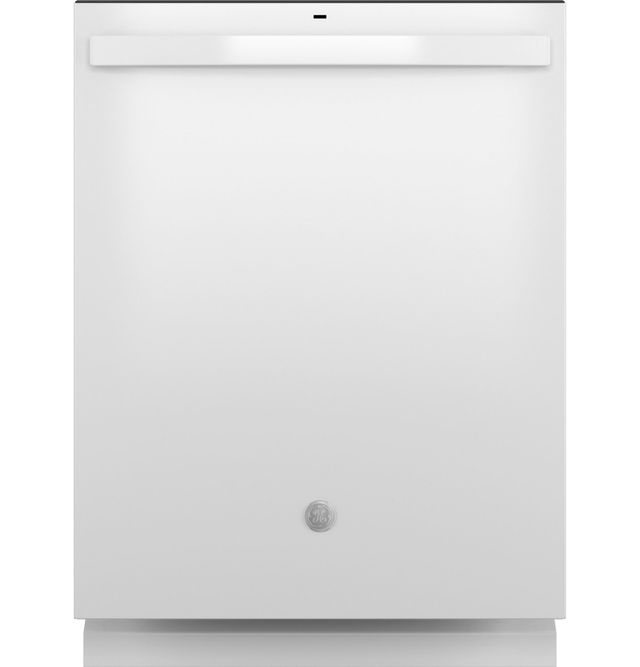 GE® 24" White Built-In Top Control Dishwasher with Sanitize Cycle and Dry Boost-0