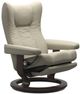 Stressless® by Ekornes® Customizable Wing Medium Power Recliner with Classic Base-0