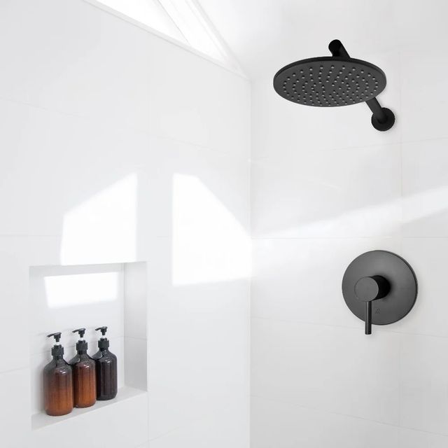 ZLINE Autograph Edition El Dorado Matte Black Rainfall Shower Faucet-4