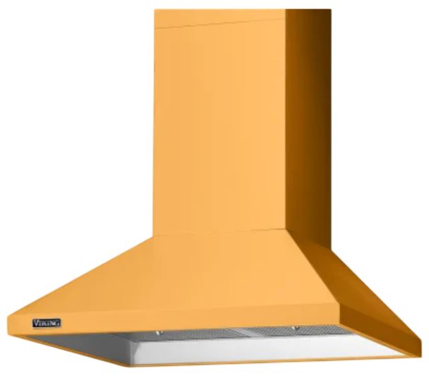 Viking® 3 Series 36" Daffodil Chimney Wall Mounted Range Hood with Ventilator-0