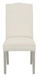 Fairfield® Customizable Entree Dining Camel Tall Back Side Chair with Sheer Dove Legs-1