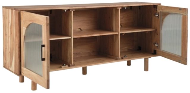 Signature Design by Ashley® Adway Natural Brown Accent Cabinet-2