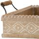 A & B Home Set of 2 Beige Decorative Trays-2