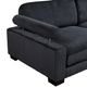 Homelegance® Traverse 3-Piece Black Sectional Sofa-3