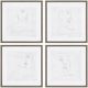 Crestview Collection Silver Expressions 4-Piece Hand Finished Wall Art Set-0