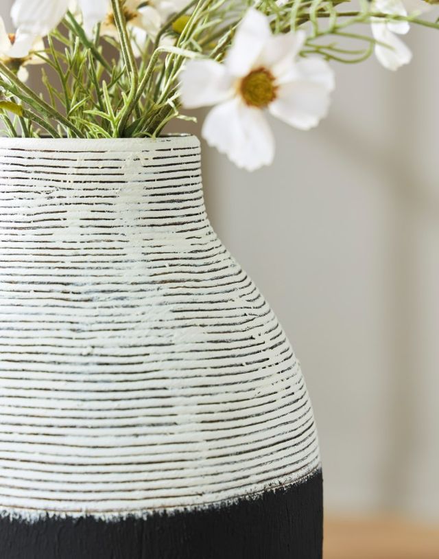 Signature Design by Ashley® Girtha Antique White/Black Vase-1