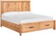 Magnussen Home® Laramie Honey Wheat King Panel Storage Bed-0