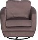 LH Home Feather Baltimo Ash Brown/Matte Black Swivel Glider Chair-3