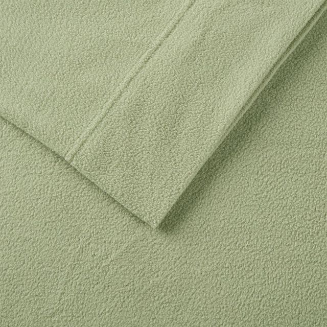 Olliix by True North by Sleep Philosophy Green Twin Micro Fleece Sheet Set-2