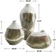 Uttermost® Earthflow 3-Piece Brown/Ivory Indoor-Outdoor Vase Set-2