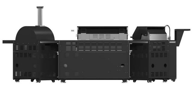 FORNO® Alta Qualita 5 Burner 176" Black Outdoor Kitchen Kit-11