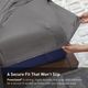 BEDGEAR® Dri-Tec® 4-Piece Gray Queen Deep Pocket Sheet Set-3